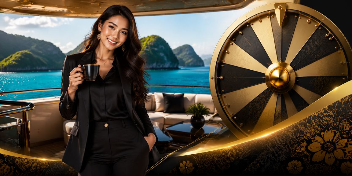 Pengundian hadiah lucky draw dengan suasana kafe Vietnam yang penuh semangat